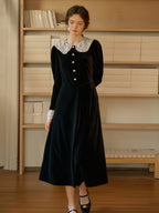 Velvet Romance Vintage-Inspired Dress