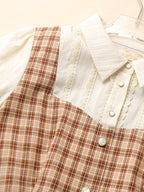 Vintage-Inspired Plaid Pinafore Dress