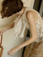 Vintage Lace Ribbon Dream Blouse