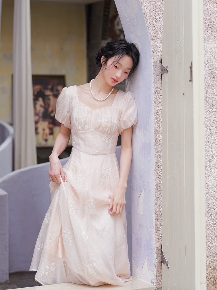 Charlotte's Vintage Charm Pink Dress