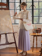 Artist's Pleated Romance Blouse