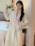 Plush Velvet Winter Shawl Robe