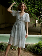 Ethereal Blue-Grey Fairy Dress