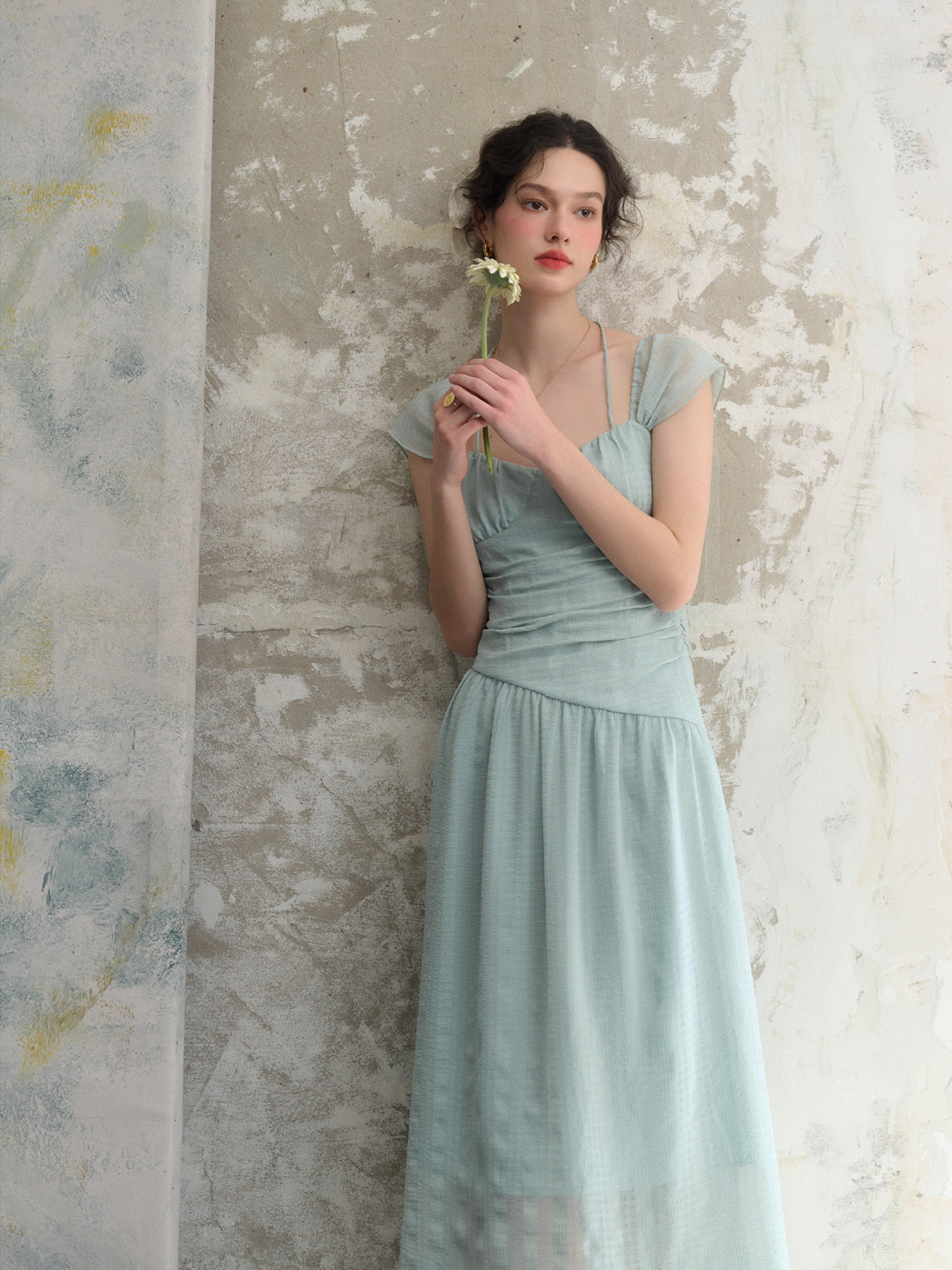 Chloe's Mint Blossom Summer Dress
