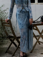 Ethereal Flora Wrap Skirt
