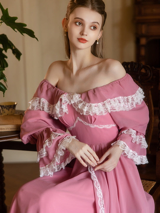 Blush Princess Lace Gown