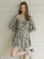 Rosewood Coquette Lace Bow Dress