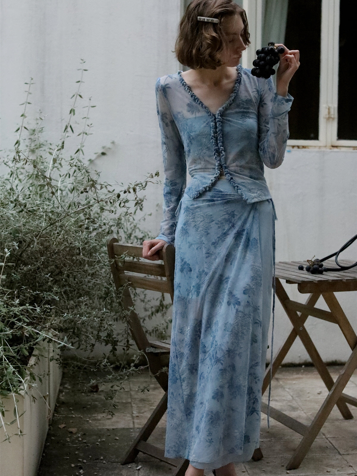 Ethereal Flora Wrap Skirt
