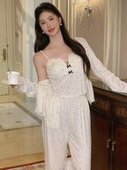 Dotted Elegance Loungewear Set