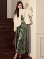Enchanted Forest Velvet Dress