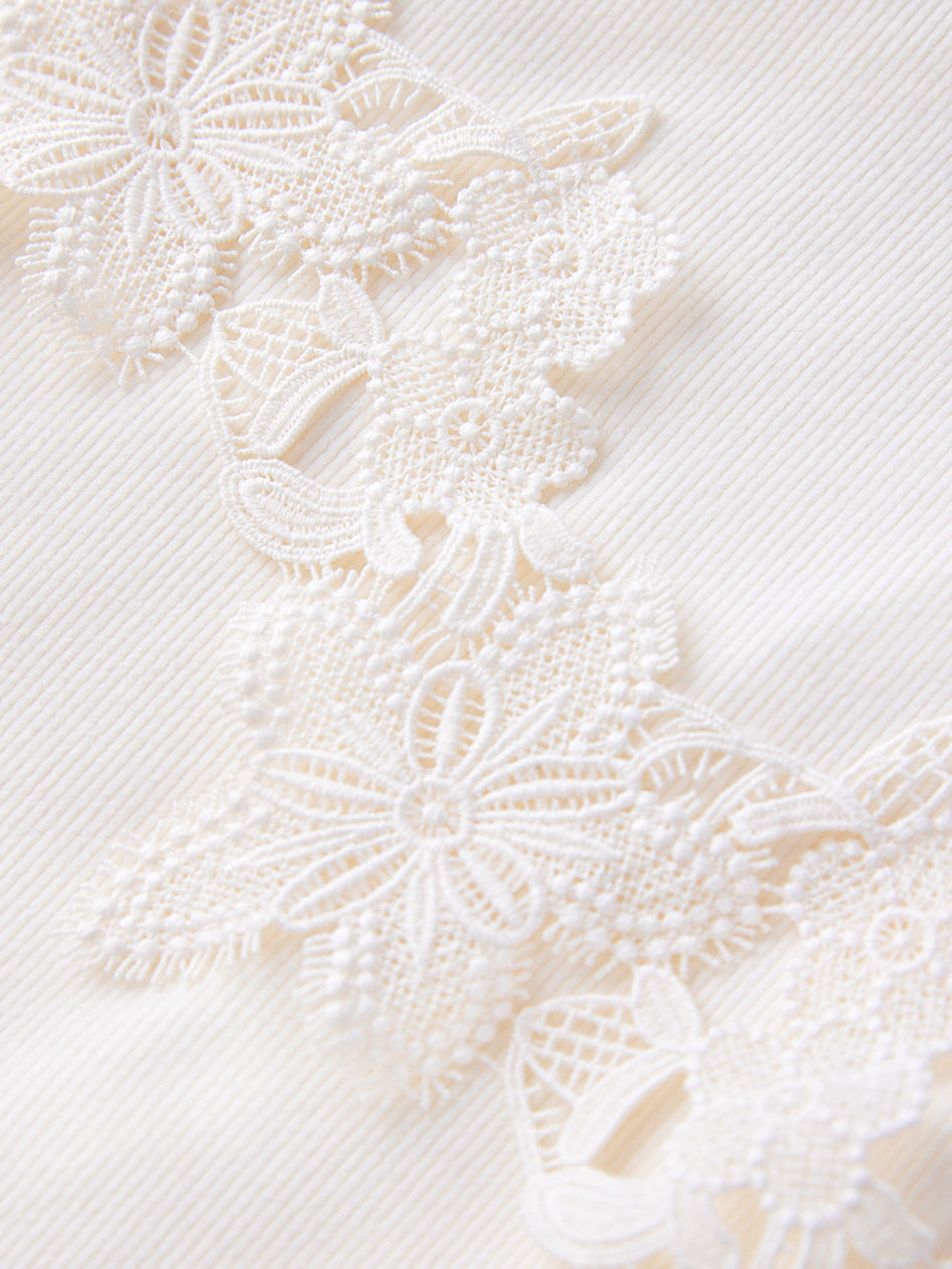 Winter Fairy Lace Feather Gown