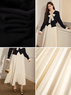 Timeless Ivory Pleated Skirt