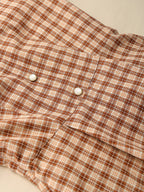 Vintage-Inspired Plaid Pinafore Dress