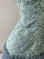 Fairytale Floral Blue Lace Dress
