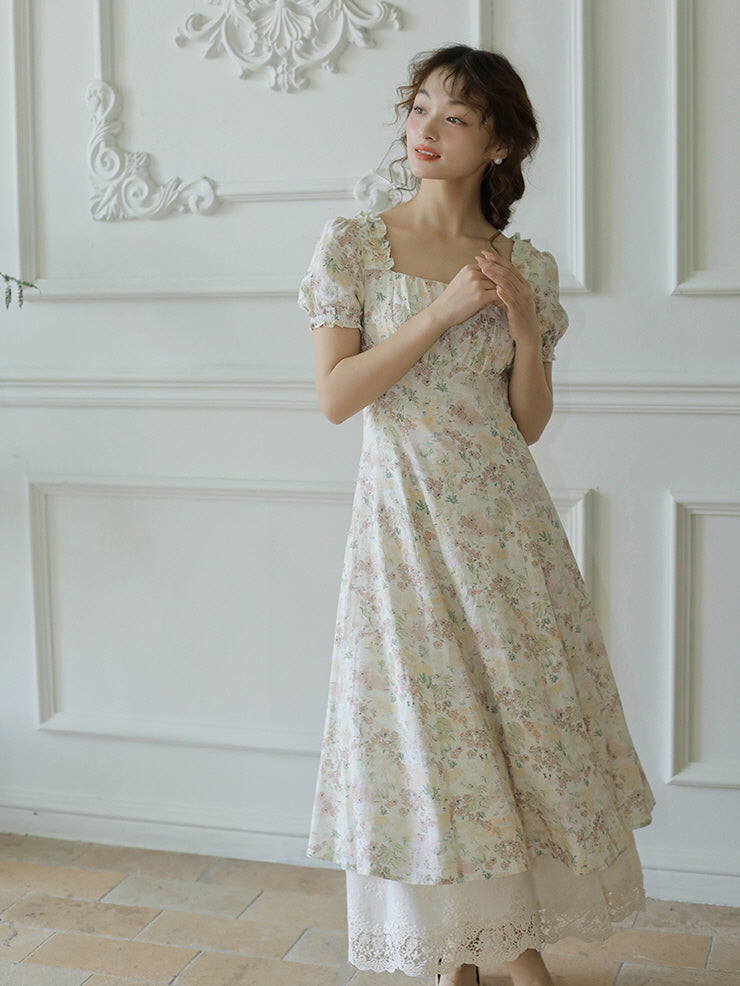 Vintage Meadow Cottagecore Dress
