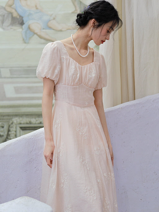Charlotte's Vintage Charm Pink Dress