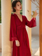 Grace's Lace Delight Nightgown Set