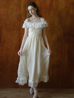 Enchanted Ruffles Light Yellow Fairy Dress