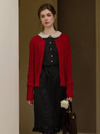 Vintage-Inspired Black Polka Dot Dress