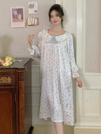 Whimsical Cat Print Nightgown