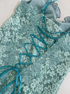 Fairytale Floral Blue Lace Dress