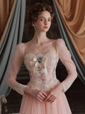 Floral Elegance Vintage Ball Gown