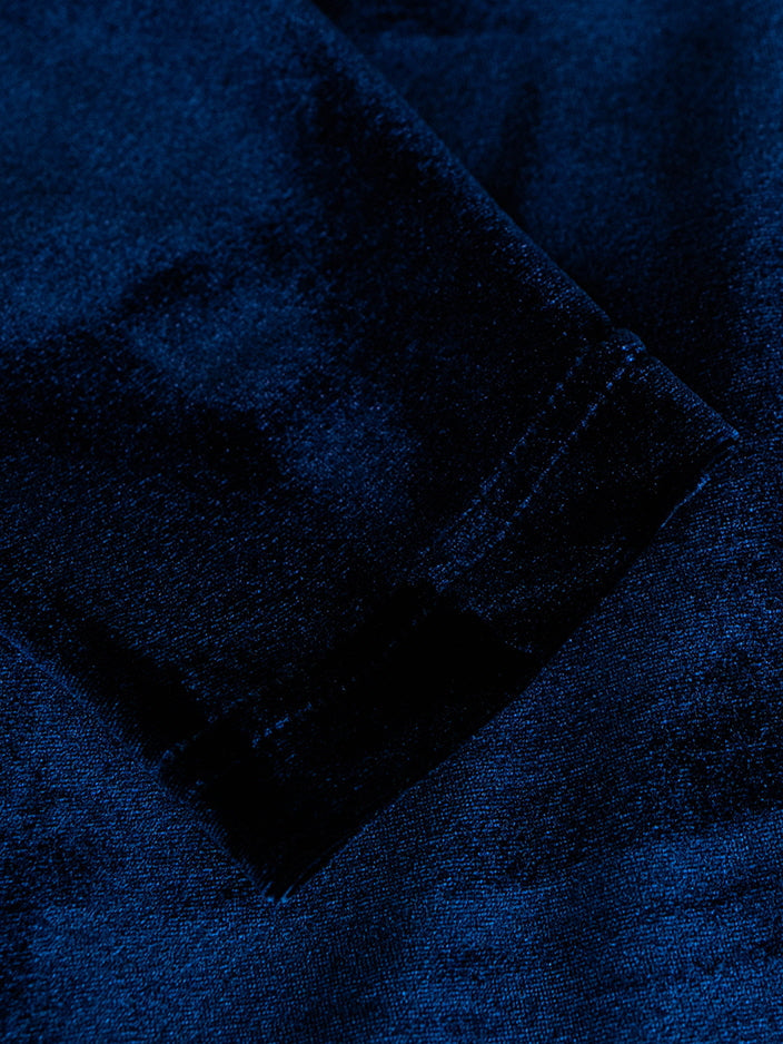 Midnight Elegance Velvet Wrap Dress