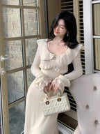 Princess Ruffle Lace Elegance Gown