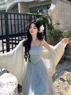 Dreamy Sky Blue Tulle Gown