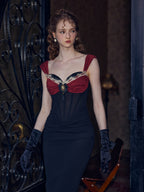 Elegant Vintage Princess Black Party Dress