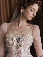 Floral Elegance Vintage Ball Gown