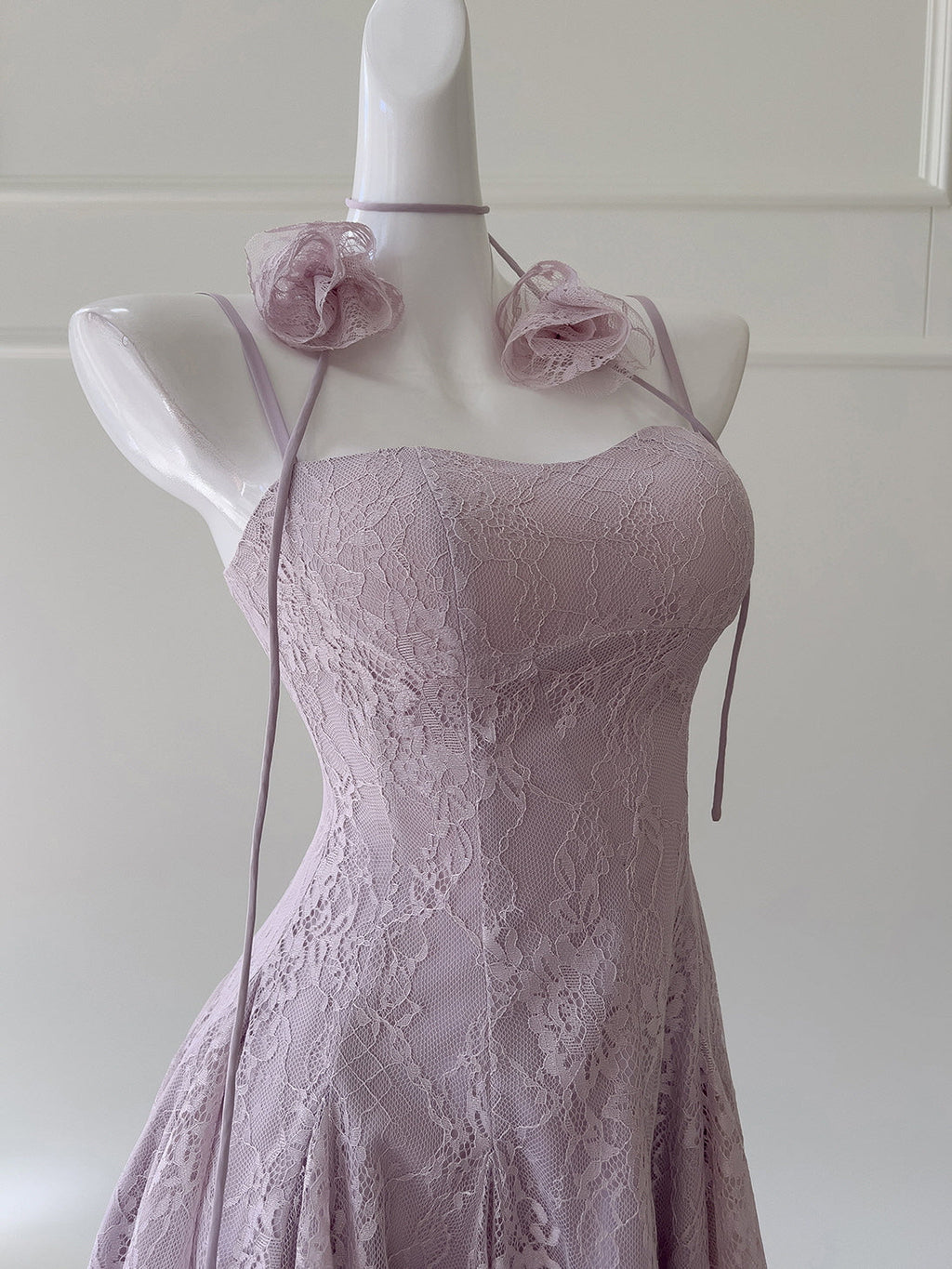 Soft Pink Coquette Charm Lace Dress