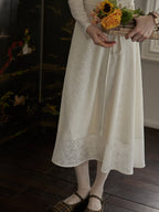 Whispering Petals Wrap Dress