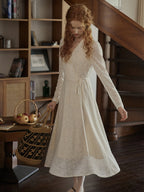 Whispering Petals Wrap Dress