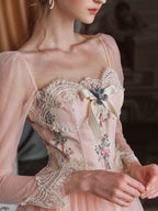 Floral Elegance Vintage Ball Gown
