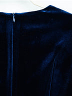 Midnight Elegance Velvet Wrap Dress