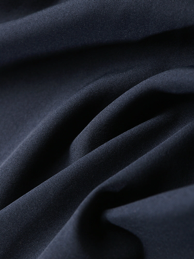 Navy Tweed Double-Breasted Dress