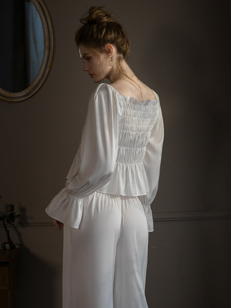 Pearl-Embellished Lounge Set