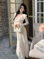 Princess Ruffle Lace Elegance Gown
