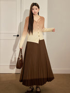 Fairycore Gradient Brown Cardigan