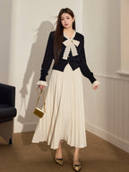 Timeless Ivory Pleated Skirt