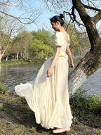 High-Waisted Fairy Chiffon Maxi Skirt