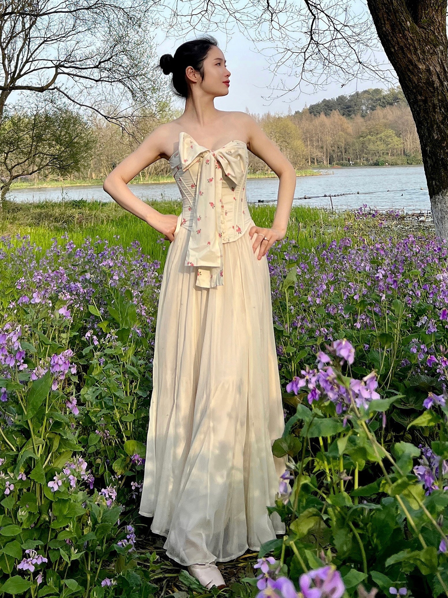 Rose Garden Vintage Bow Corset