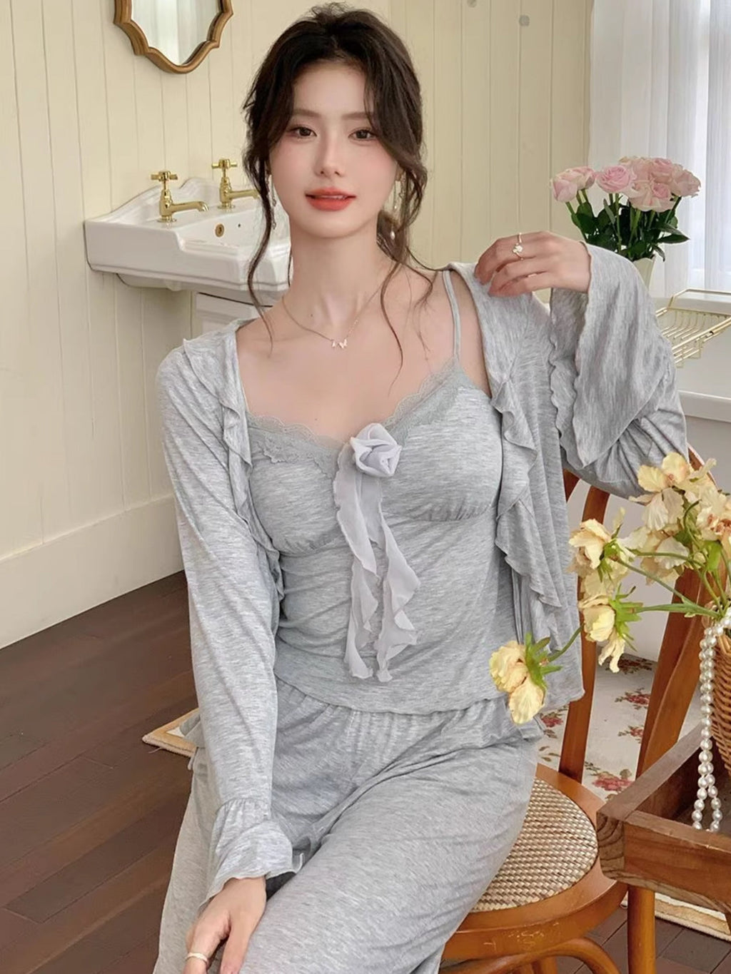 Whimsical Blossom Loungewear Set