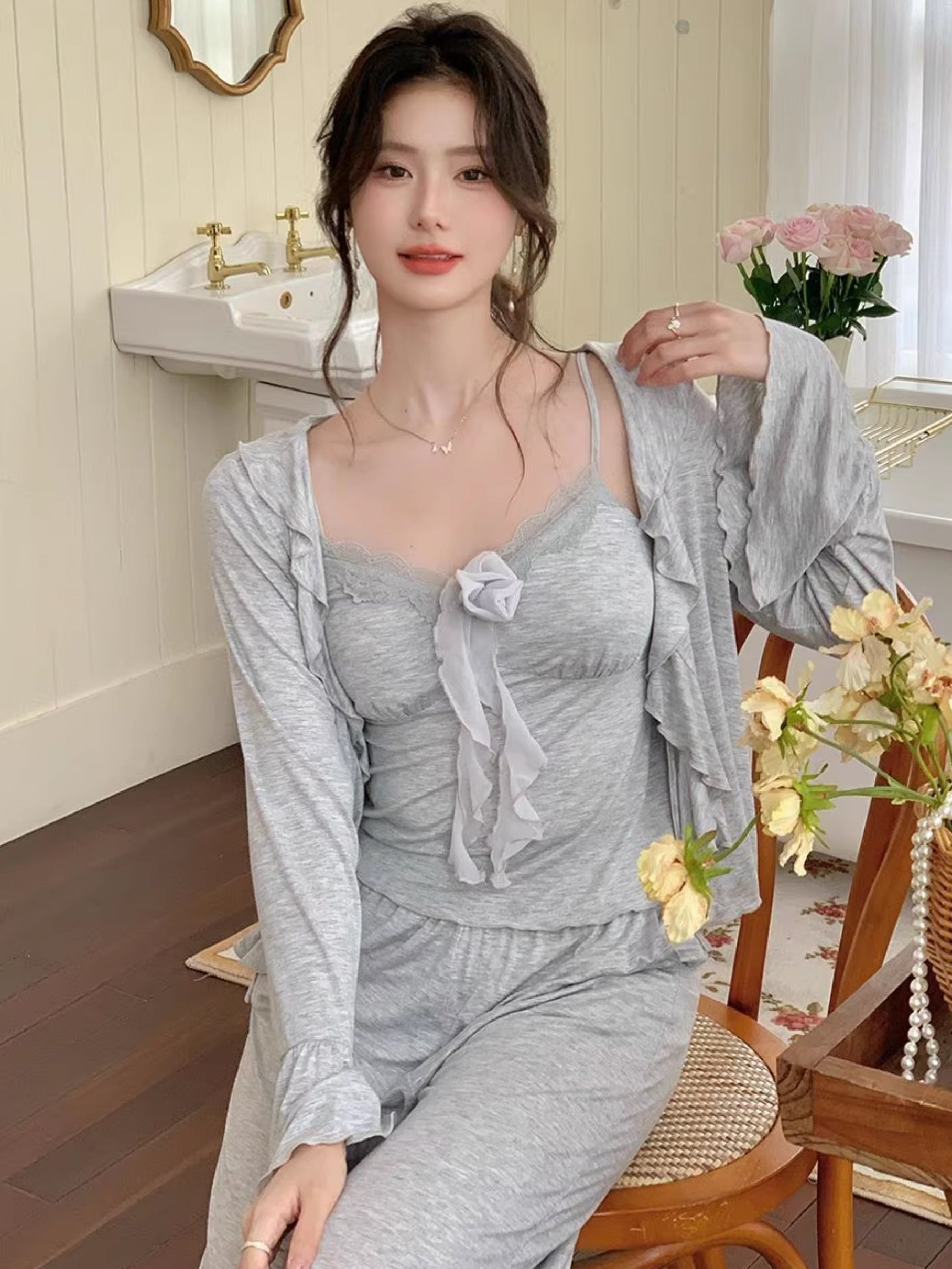 Whimsical Blossom Loungewear Set