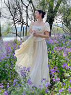 High-Waisted Fairy Chiffon Maxi Skirt