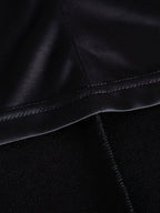 Elegant Black Bow Crystal Accent Dress