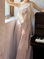 Blush Wide-Leg Flowing Pants
