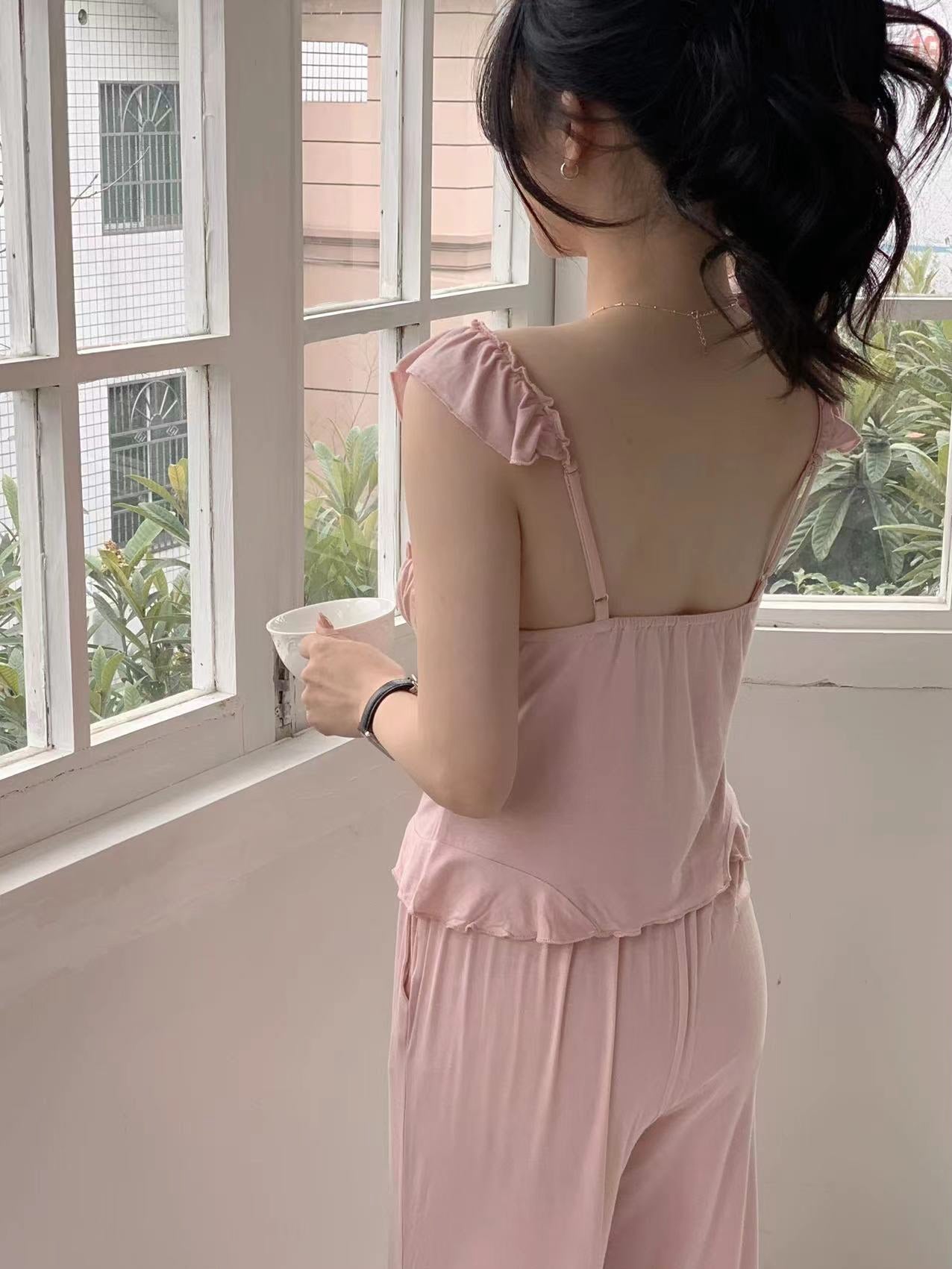 Blush Serenity 3-Piece Loungewear Set