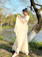 High-Waisted Fairy Chiffon Maxi Skirt
